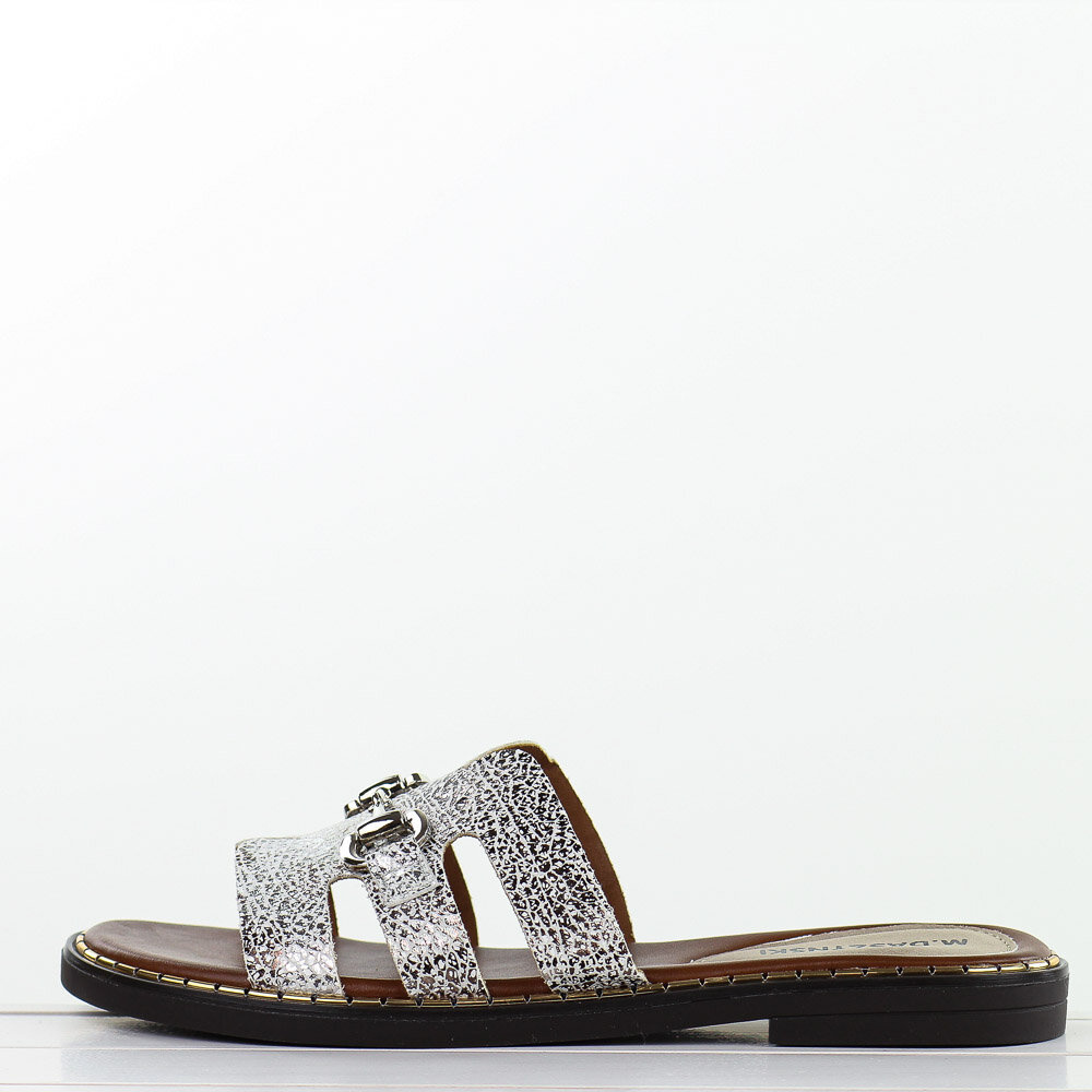 Klapki Suzi  eko skóra  jasno złoty