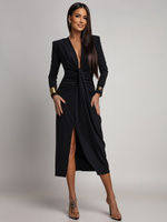 DOPASOWANA SUKIENKA Midi Julia czarna