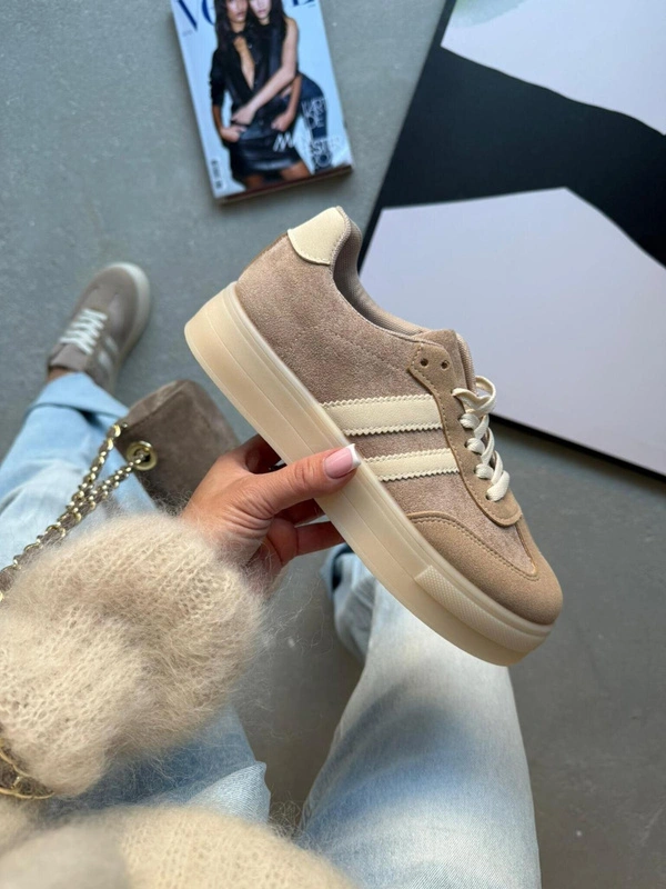 Trampki Spectrum  beżowe 