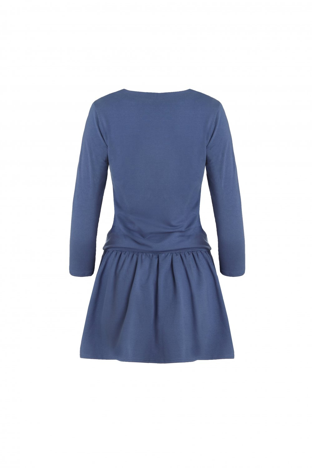 Sportowa Anette Krótka Niebieska Sukienka Rozkloszowana Na Co Dzień