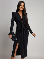 DOPASOWANA SUKIENKA Midi Julia czarna