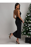 Elegancka Maxi Sukienka z odkrytami plecami Angela czarny