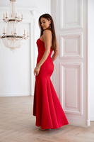 Elegancka Sukienka Maxi wieczorowa  MOLI czerwony