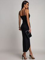 DOPASOWANA SUKIENKA MAXI Rachel  CZARNA