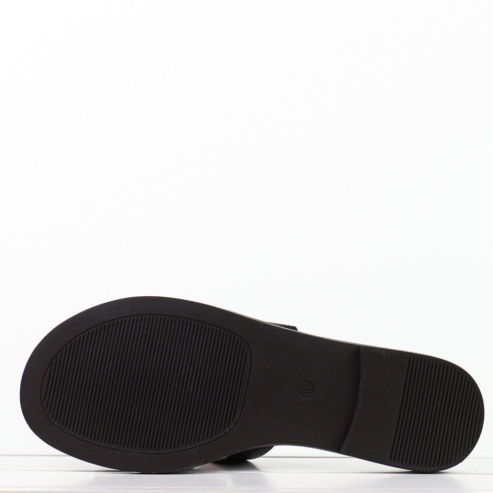 Klapki Suzi eko skóra czarne