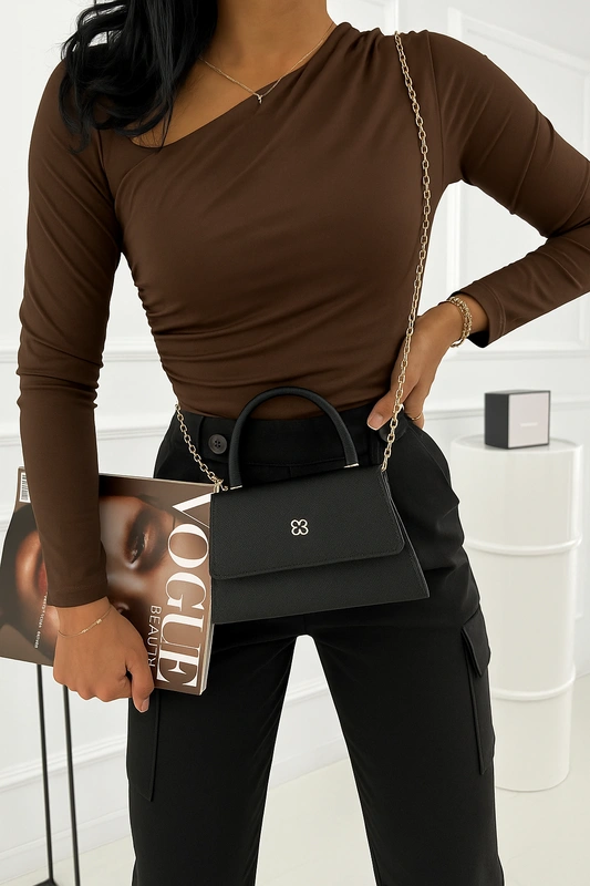 Bluzka damska Body SELENA  czekoladowy