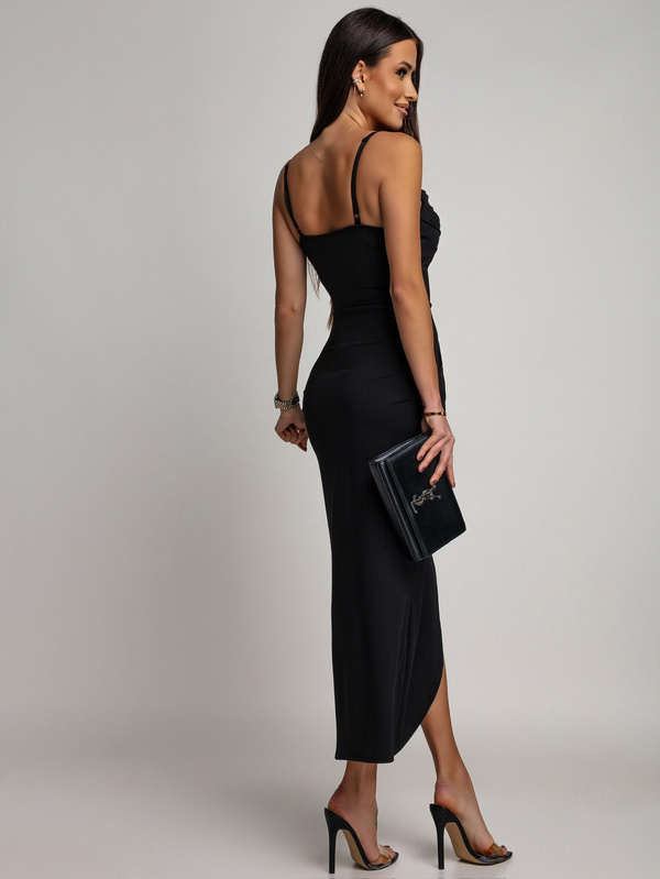 DOPASOWANA SUKIENKA MAXI Rachel  CZARNA