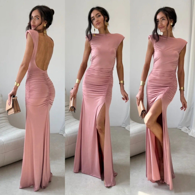 Aurelia - sukienka maxi w kolorze różowym