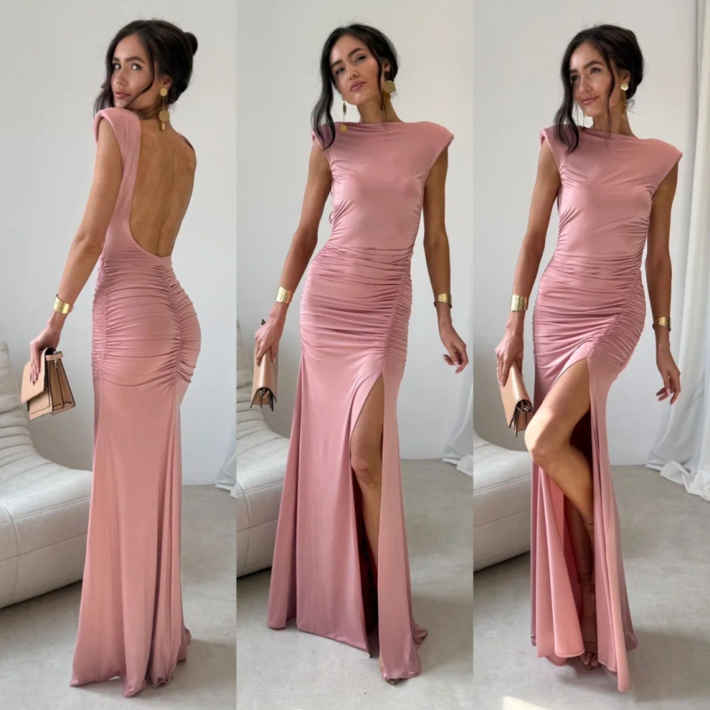 Aurelia - sukienka maxi w kolorze różowym