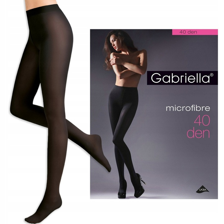 Rajstopy Microfibre 40 den Nero