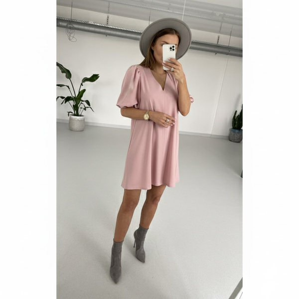 Sukienka Wanessa- pudrowy