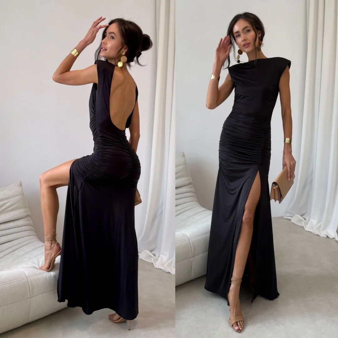 Aurelia - sukienka maxi w kolorze czarnym