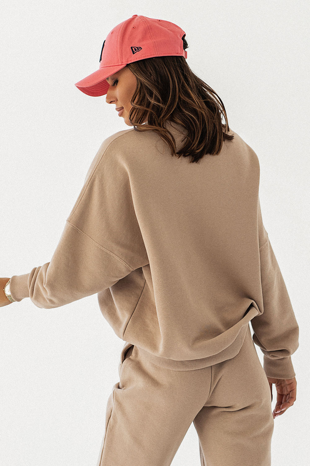 Beżowa Bluza Oversize Morelli