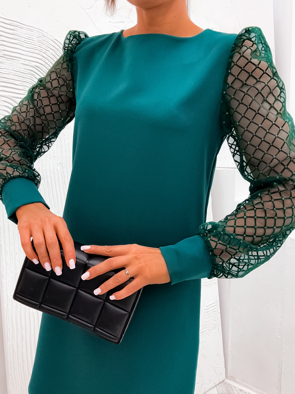 Sukienka koktajlowa glamour Queen- zielony