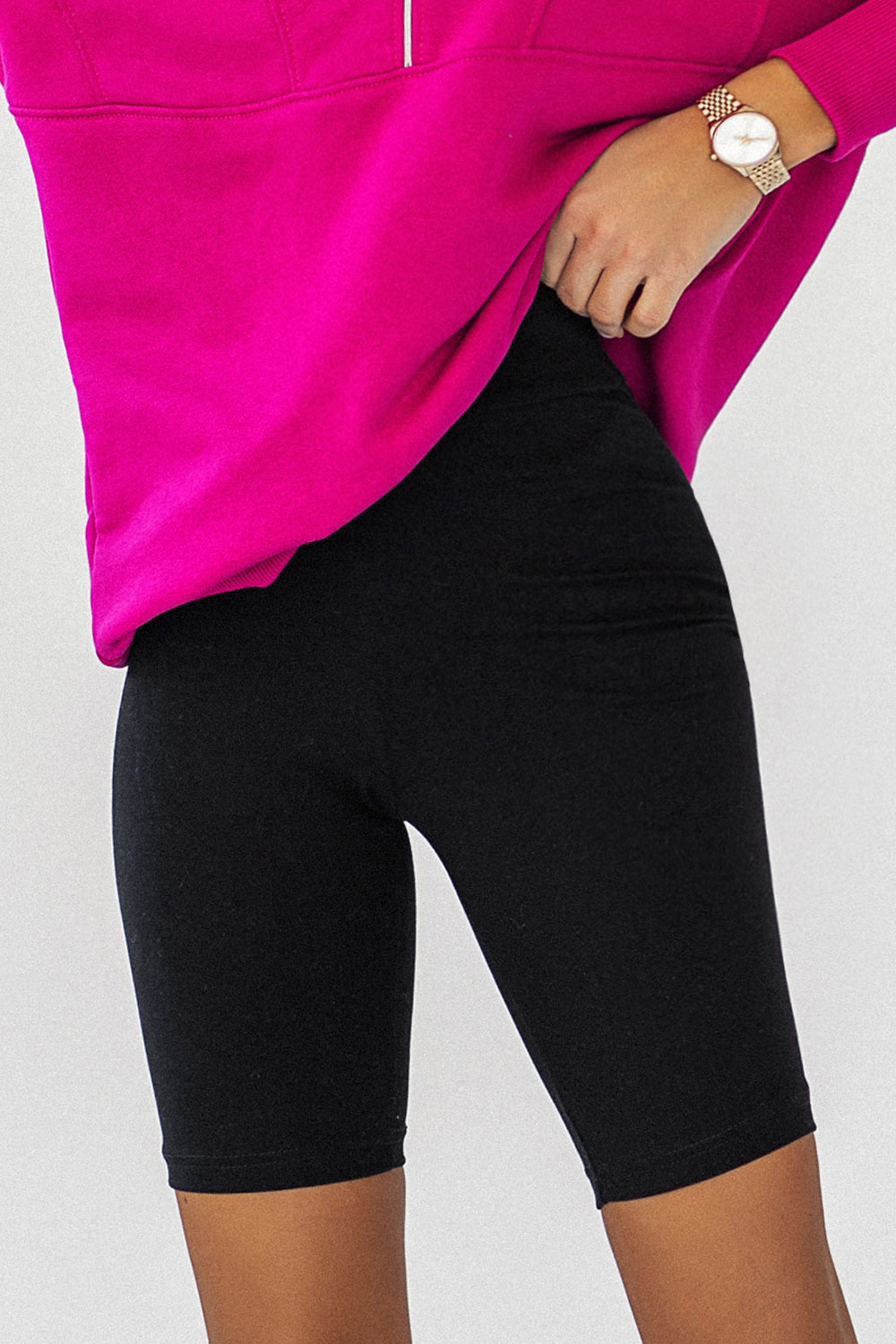 Czarne Klasyczne Kolarki Leone