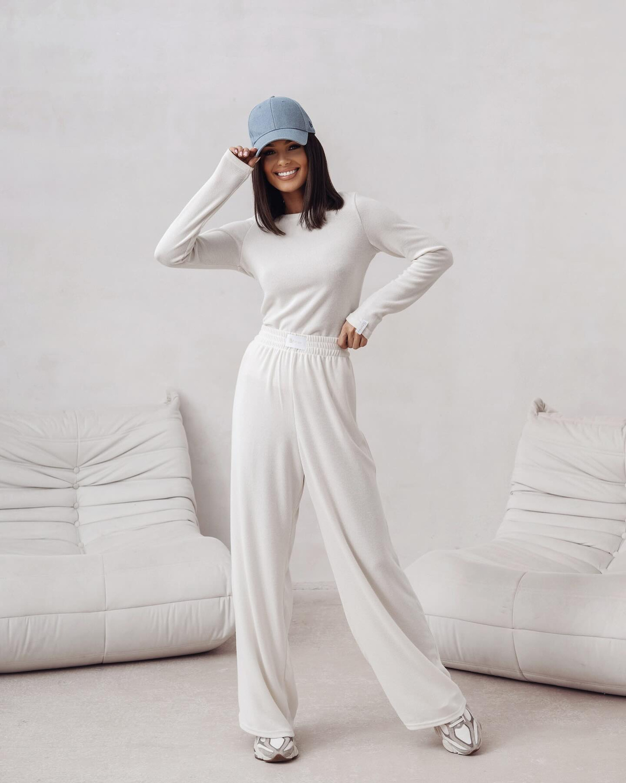 Komplet dresowy  2w1 Hanna  dzianinowy crem