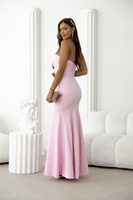 Elegancka Sukienka Maxi wieczorowa  MELISA różowy