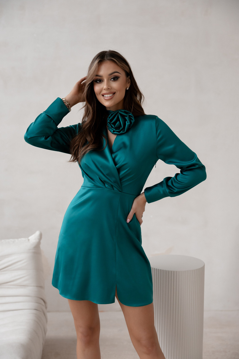 Elegancka mini Sukienka AVANA - zielony