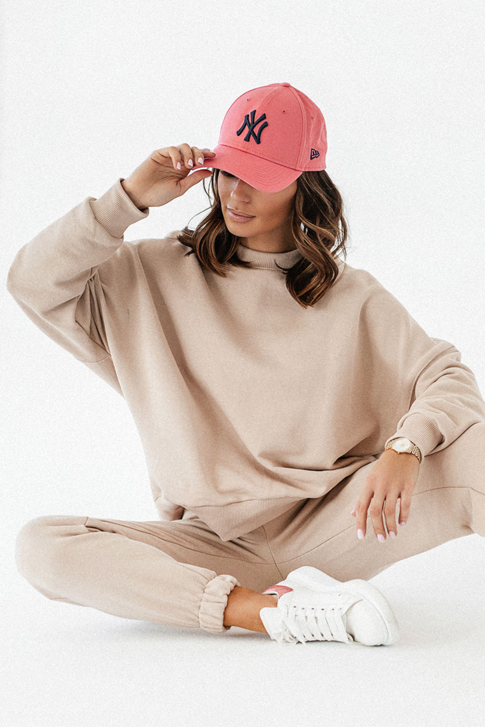 Beżowa Bluza Oversize Morelli