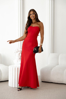 Elegancka Sukienka Maxi wieczorowa  MELISA czerwony