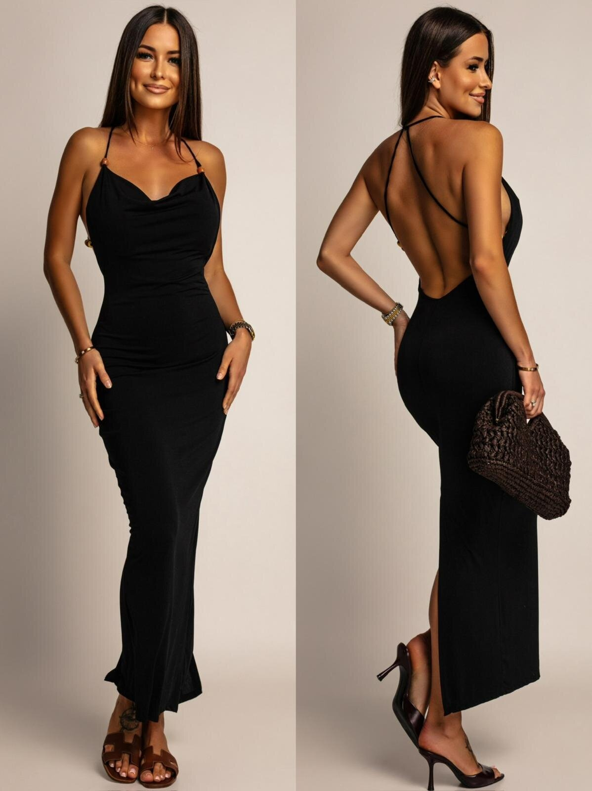 DOPASOWANA SUKIENKA MAXI Anisa czarna