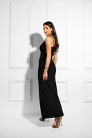 Elegancka dopasowama sukienka maxi Amira czarny