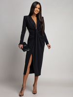 DOPASOWANA SUKIENKA Midi Julia czarna