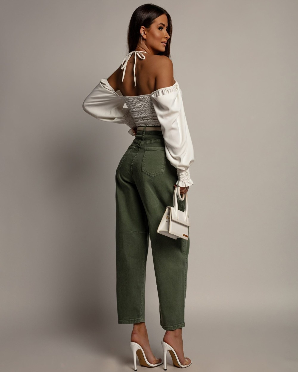 ELEGANCKA BLUZKA HISZPANKA AZARA BIAŁA