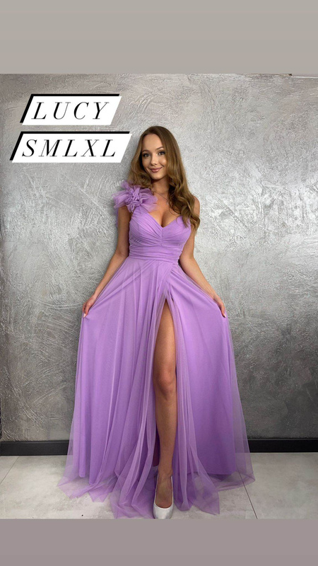 Elegancka  MAXI Sukienka tiulowa Lucy- lilla