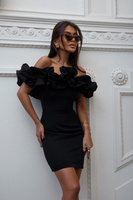 Elegancka mini sukienka hiszpanka  Ell czarna
